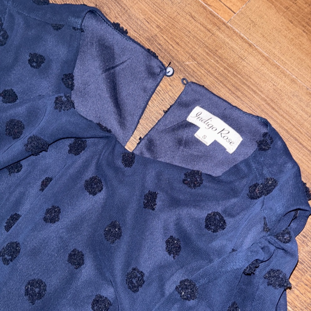 Indigo Rose Dark Blue Dress - Picture 2 of 4